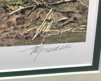 NC ARTIST TIM BRUCE GHOST SERIES SIGNED #295/450 FAMILY TIES FRAMED PRINT, FAMILY WORKING ON THE FARM NO SHIPPING PICKUP ONLY