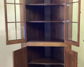 Antique Federal style corner cabinet Wonderful condition solid wood cabinet 41 wide,22 deep and 83 inches tall. No shipping