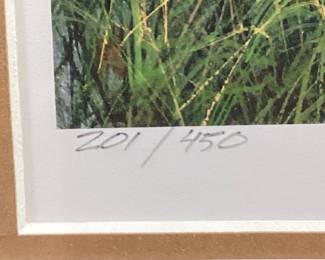 NC ARTIST TIM BRUCE GHOST SERIES SIGNED #201/450 PRIME TIME FRAMED PRINT, HARVESTING OUT IN THE FIELD. NO SHIPPING PICKUP ONLY