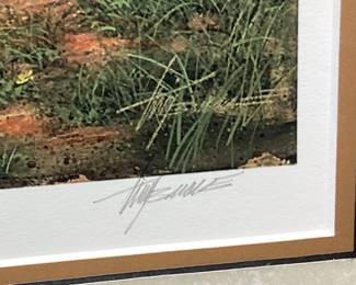 NC ARTIST TIM BRUCE GHOST SERIES SIGNED #232/450 REMEMBER WHEN FRAMED PRINT, PLOW IN THE FIELD NO SHIPPING PICKUP ONLY