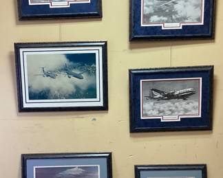 ASSORTED AVIATION PRINTS, SIGNED KEN FOX 1977 BOEING KC-135 & B-52 REFUELING, 1979 BOEING KC-135 STRATOTANKER, 1978 BOEING KC-97 STRATOTANKER, KEN HACKMAN â€˜â€™STRATEGIC MOBILITYâ€™â€™ LS44-001, KC-135 SAC TANKER REFUELS A B-52 BOMBER- U.S. AIR FORCE PHOTO 213L NO SHIPPING PICKUP ONLY