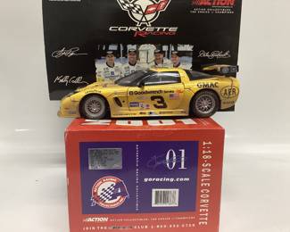 ANDY PILGRIM, DALE EARNHARDT, DALE EARNHARDT JR AND KELLY COLLINS #3 GOODWRENCH CORVETTE DIECAST CARS FIRST EDITION OF THE SERIES