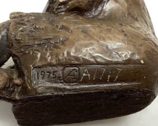 (2) BRONZE MOTHER & CHILD SCULPTURES, 1975 SILVANA DEMICHELIS, 1976 DOREEN KERN MOTHER READING TO CHILD