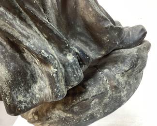 BRONZE MOTHER & CHILD DANCING SCULPTURE, 15in H 2 SMALL CRACKS ON THE BASE