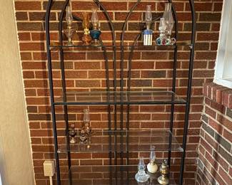 Metal and glass rack