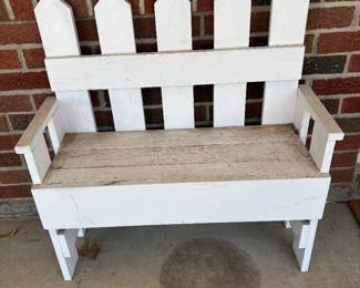 Small wood bench