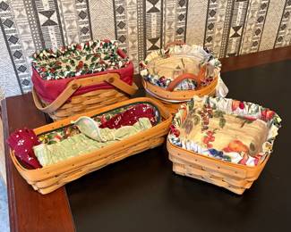 Longaberger baskets w/liners