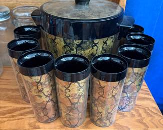 Thermo-serve ice bucket and cups