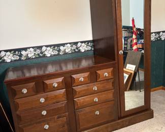 Dresser with armoire 