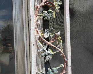 Wrought iron fence pieces