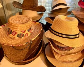 Vintage straw and western hats