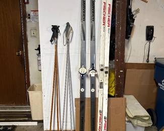 Skis and poles