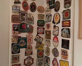 Beer bottle label collection
