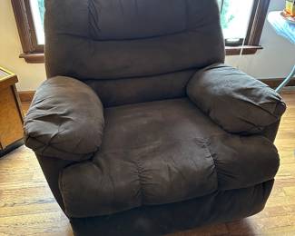 Upholstered recliner.....
