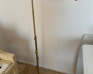 Brass floor lamp
