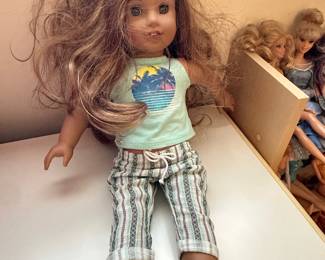 American Girl doll in Beach Vibes outfit