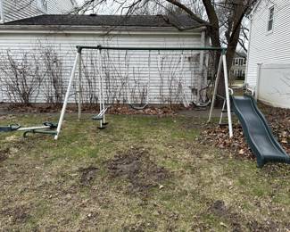 Vintage metal swing set! 
