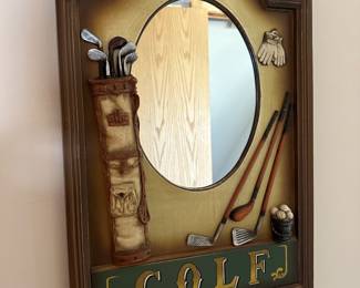 Golf wall mirror