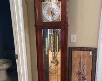 Petite grandfather clock