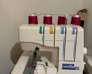 White super lock serger