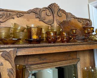 Huge amber glass collection 