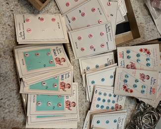 Vintage baby buttons