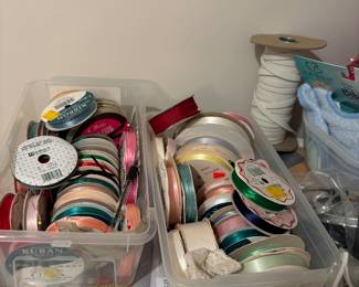 Tubs of ribbon