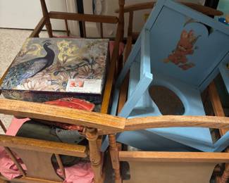 Vintage potty chair and furniture 