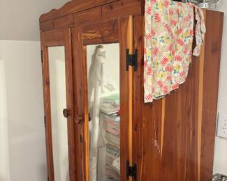 Antique cedar cabinet