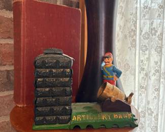 Vintage cast iron bank