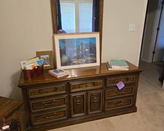 Provincial Dresser with Mirror