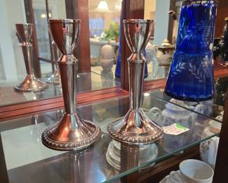 Mayflower Sterling Candlestick Holders