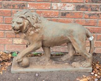 Concrete Yard Lion Statue