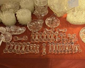 Antique Crystal Knife Rests