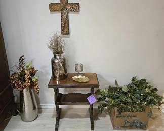 Antique Side Table / Decor