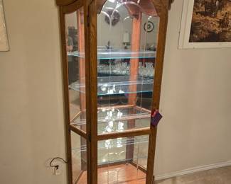 Phillip Reinisch Co Oak Curio Cabinet