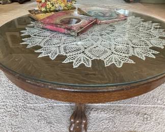 Antique round coffee table