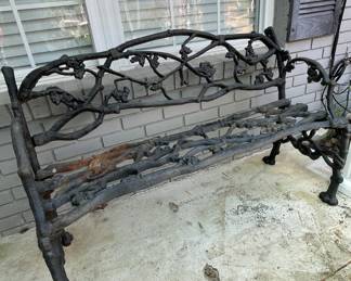 Cast iron bench