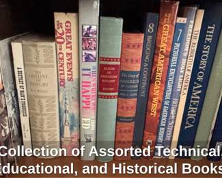Collection of Assorted Technical, Educational, and Historical Books, including The World Book of Math Power third image