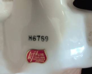 Lefton Ceramic Poodle Planter with Basket