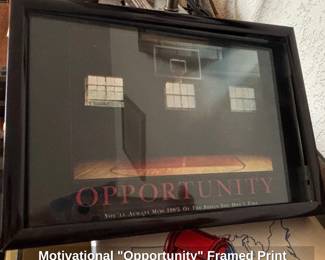 Motivational Opportunity Framed Print