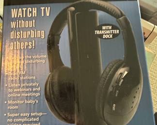 Power to Go Multifunction Wireless TV Headphones