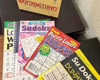 Word Smithery Board Game and Sudoku Puzzle Books Lot
