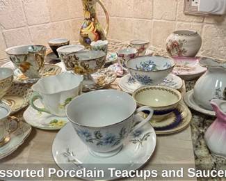 Assorted Porcelain Teacups and Saucers fifth image