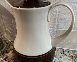 Vintage McCoy Pottery TwoTone Coffee Pot or Pitcher