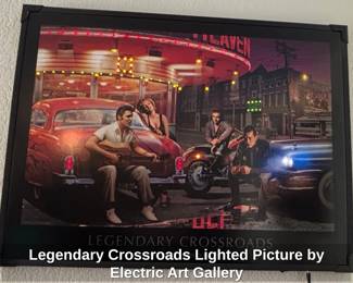 Legendary Crossroads Lighted Picture by Electric Art Gallery