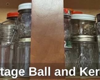 Assorted Vintage Ball and Kerr Mason Jars