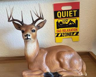 Vintage Homco Lying Deer Figurine