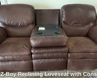 LaZBoy Reclining Loveseat with Console