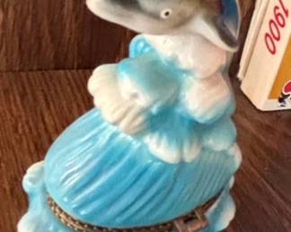 Ceramic Dolphin Trinket Box